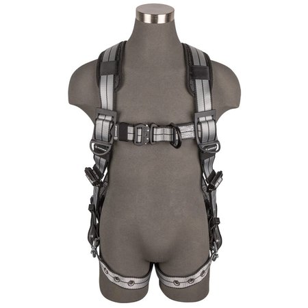 SAFEWAZE PRO+ Slate Full Body Harness: Alu 1D, Alu QC Chest, Alu FD, TB Legs, L 020-1215